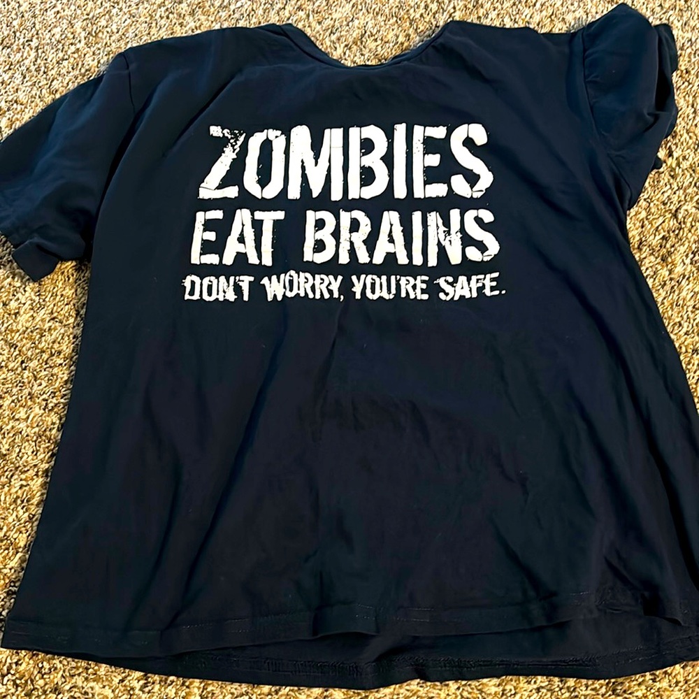 Crazy dog blue tshirt